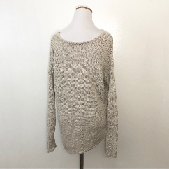 Feel the Piece Cotton Hi Lo Sweater OS - Picture 4 of 5